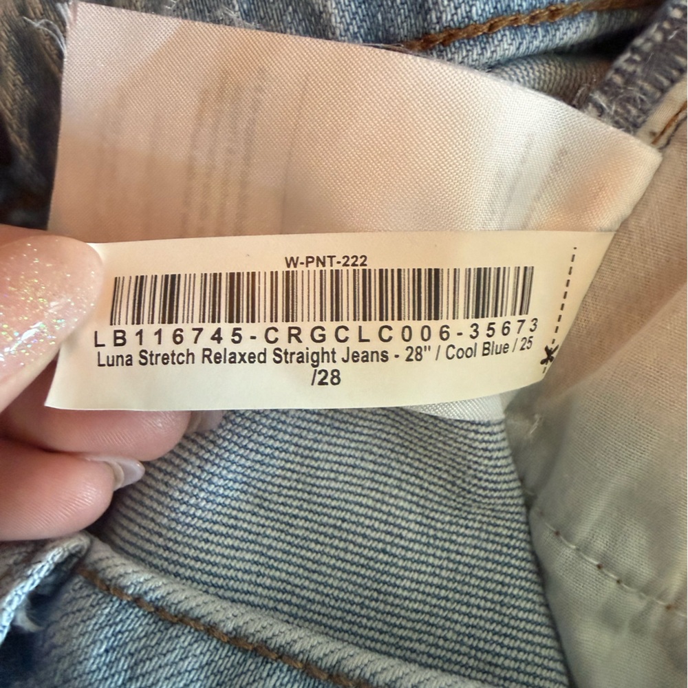 Quince Light Blue Straight-Leg Women's Jeans - Picture 12 of 13